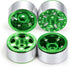 RC-Hub 4Pcs Aluminum Alloy 1.0" Micro Beadlock Wheels for 1/24 Axial SCX24 90081 AXI00001 AXI00002 RC Crawler Car (Green)...