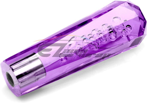 Shift Knob Stick Crystal Transparent Bubble Purple Throw Gear Shifter 15cm...