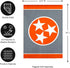 Evergreen Flag Tennessee Tri Star, Grey Garden Applique Flag | Patriotic Garden Flag 12x18 Double Sided | Small Garden Flags For Outside | All Sea...