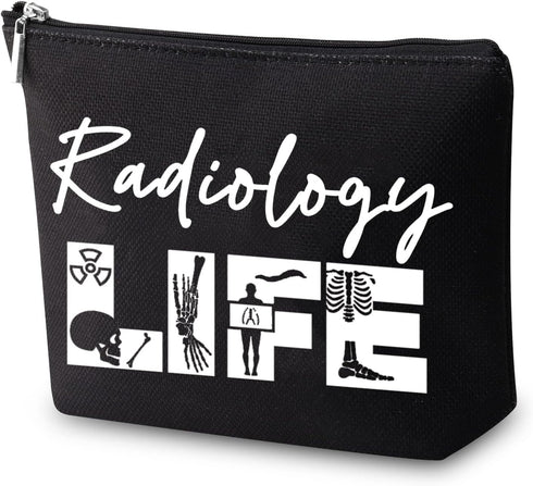 Radiology Life Makeup Bag Radiology Tech Cosmetic Bag Radiology Technician Radiology Gifts Future X-Ray Tech Graduation Gift...