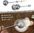 Powder Sugar Shaker Sifter Duster Baker's Dusting Wand Dispenser for Flour Spices Sugar Tea Strainer Steeper Tea Balls for Loose Tea...
