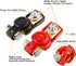 Battery Terminals,Car Battery Cable Terminal Clamps Connectors,Negative and Positive,Copper,Plastic Cover,Good Contact,Corrosion Resistance,1 Pair...