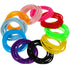 Multicolor Silicone Jelly Bracelets Hair Ties Women, 100 Pieces Random Color(Mixed Style)...