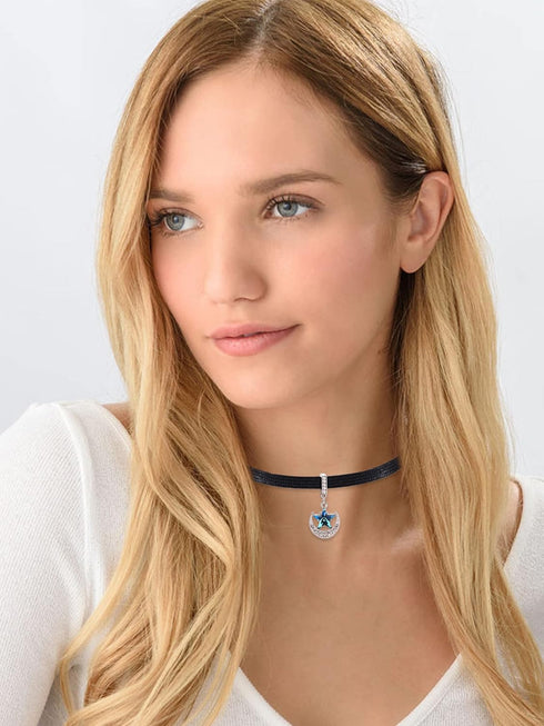 choice of all Black Choker Necklace for Women Black Velvet Pendant Choker Adjustable Black Collar Choker...