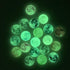 20Pcs 35mm Glow in the Dark Glass Moon Lunar Round Dome Glass Cabochons Flatback for DIY Craft Necklace Bracelet Pendant Making...