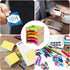 Sticky Note Holder Sticky Note Organizer 3”x3” Wood Sticky Notes Holder Desktop Non Sticky Notes Sticky Notepad Organizer for Office Home School D...