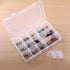 15 Grids Large Plastic Storage Box, Clear Organizer Box with Detachable Dividers Jewelry Organizer Box Bead Organizer Storage Container for Tackle...