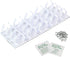 Simple Houseware Spice Gripper Clips Strips Cabinet Holder - 4 Strips, Holds 20 Jars, White...