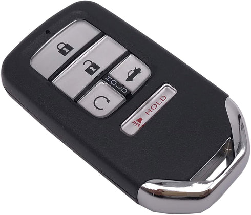 Remote Smart Key Fob Shell Case Fit for 2016 2017 2018 Honda Civic CR-V Pilot Keyless Entry Replacement Car Key Cover (Silver, 5 Buttons)...