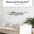 InPlace Shelving, Floating Picture Shelf with Ledge, 10.2" D x 35.4" W x 2" H, Gray Driftwood, 9602032E...