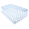 Hudson Baby Unisex Baby Cotton Changing Pad Cover, Heather Light Blue Cloud, One Size...