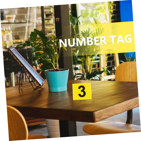 Scene Markers 20pcs digital desk game number marker table number plate multifunctional table acrylic table numbers Multifunction number plate tabl...