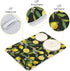 ALAZA Yellow Lemon on Black Dish Drying Mat for Kitchen Counter Absorbent Microfiber Large Drying Pad Dish mats for Kitchen Countertops 18 x 24 In...