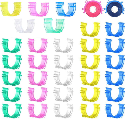 YEQIN 100 pcs/Pack Sewing Bobbin Small Clips Sewing Tool Clip Accessory Bobbin Holder Clips Colorful Thread Clips Holder Tool...
