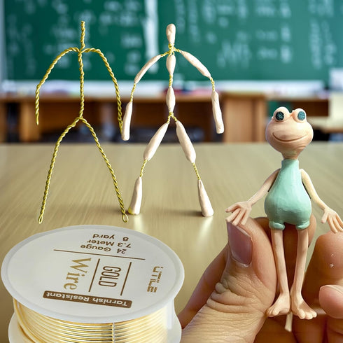 UTILE 18 20 22 24 Gauge Copper Wire for Jewelry Making 30 Yards / 90 ft – Craft Metal Wire, Beading and Bendable Wire - Floral Décor, Armature and...