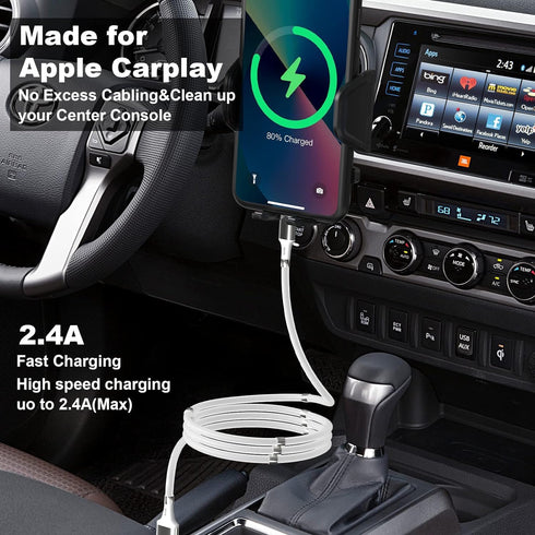for Innovative Magnetic Charging Cable (2pack 3.3+6ft) Tangle-Free Charging Cable with Surrounded Magnets Easy Storage Hassle-Free Handling Fast C...