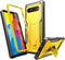 FITO for Google Pixel 6A Case, Dual Layer Shockproof Heavy Duty Case with Tempered Glass Screen Protector Built-in Kickstand (Yellow)...