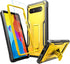 FITO for Google Pixel 6A Case, Dual Layer Shockproof Heavy Duty Case with Tempered Glass Screen Protector Built-in Kickstand (Yellow)...