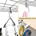 Coideal Boot Hanger Clips Hooks - 8 Pack Laundry Hook Hanging Clothes Pins Portable Stainless Steel Clothing Organizer Pant Holder for Travel,Clos...