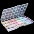 32 Grids Large Plastic Organizer Box with Dividers, Bead Storage Compartment Organizer Box for Jewelry Nail Accessories/Screw/Small Parts, Clear C...
