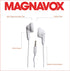 Magnavox MHP4820-WH Gummy Earbuds in White | Available in Pink, White, Black, Blue, & Teal | Earbuds Gummy | Extra Value Comfort Stereo Earbuds | ...
