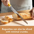 Bread Knife, 8.3 inch Stainless Steel, Serrated Bread Knife with Plastic Handle, Bread Cutter for Homemade bread, Seki Japan...