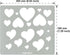 Aleks Melnyk No.203 Metal Stencil for Jewelry, Shape Earring Heart Cutouts Stencil, Lapidary Template for Cabochons, Jewelry making Templates, Bra...