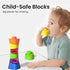 Baby Stacking Cups Blocks Stacking Toys for Toddlers 1-3,Montessori Sensory Infant Toys Learning Toys Blocks for Babies 6-12 Months Developmental,...