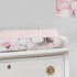 Lambs & Ivy Signature Botanical Baby Pink/Gray Floral Minky Changing Pad Cover...