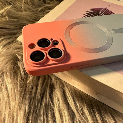 Ownest Compatible for iPhone 15 Pro Max Case with Magnetic Fitting for Magsafe Case Luxury Cute Soft Liquid Silicone Shockproof Full Camera Protec...
