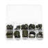 SING F LTD 200Pcs Oil Seal Washer Metal Seal Oil Washers G1/8 M6 M8 M10 M12 M16 M20 M24 Bonded Sealing Washer Assortment Kit for Automotive,Hydrau...