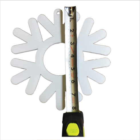 VictoryStore Outdoor Decorations: 10 Plastic Hanging Snowflakes Decorations Set of 10, 13656, (Four 10-Inch Snowflakes and Six 8-Inch Snowflakes)...
