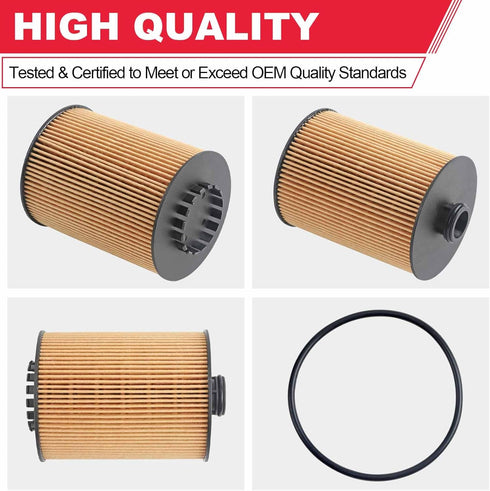 Oil Filter Compatible with Porsche Cayenne Volkswagen Atlas CC Passat Touareg VR6 3.6L V6 Engine Replaces# OX983D 03H115562 ?03H-115-562 (2 Pcs)...