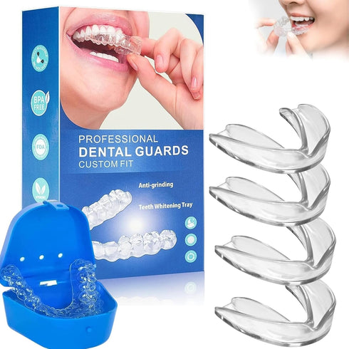 Mouth Guard for Grinding Teeth at Night, Mouth Guard for Sleeping, Mouth Guard for Clenching Teeth, Reusable Mouth Guard for Sleeping Professional...