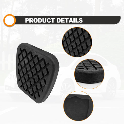 2 Pcs Rubber Brake Clutch Pedal Cover, Compatible with Honda Civic, Replacements 46545-SA5-000, 46545 SA5 000, 46545SA5000, Pedal Pad Cover...