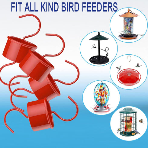 Ant Moat, Ant Moat for Hummingbird Feeders, Hummingbird Feeder Ant Guard, Hummingbird Oriole Nectar Feeders Parts, 4.2 OZ, Metal, Red...