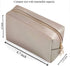 PU Leather Cosmetic Bag for Women Minimalism Makeup Bag for Daily Use Portable Storage Purse Small Neat Cosmetic Pouch Water-resistant Toiletry Ba...