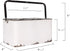 Creative Co-Op Distressed White Metal Caddy with 6 Compartments...