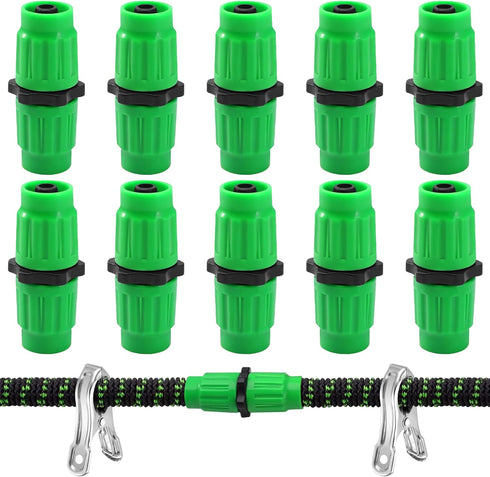 Expandable Garden Hose Repair Kit with Metal Clamp,Dual-Channel Hose Female Male Connectors for Pocket Hose/Flexi Hose Expandable Garden Hose 25 5...