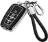 Tukellen for Toyota Key Fob Cover with Keychain,Special Soft TPU Key Case Protector Compatible with 2020-2022 Highlander Corolla Prius,2018-2024 R...
