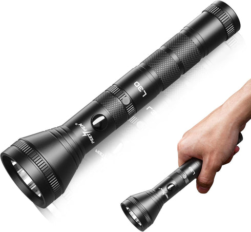 Rechargeable Flashlights High Lumens, 1200 Lumens Super Bright Handheld Flashlight, LED Tactical Flash Light with 4 Modes & Waterproof for Outdoor...