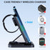 Wireless Charging Station, 3 in 1 Wireless Charger Stand, Foldable Wireless Charging Dock for iPhone14/13/12/11/Pro/Max/XS, Fast Charging Dock for...