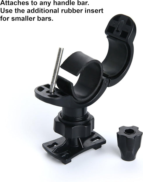 Waterproof Phone Holder Bike Handlebar Mount - Phone Case Mount for iPhone, Samsung, Android. 360 Degree Rotation. All Mobile Phones Up to 6.7 inc...