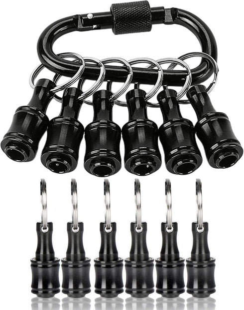 Bit Holder 1/4 inch Hex Shank Screwdriver Bits Holder Extension Bar Keychain Screw Adapter Drill Change Hand-held Screwdrivers Drill Bits Holder P...