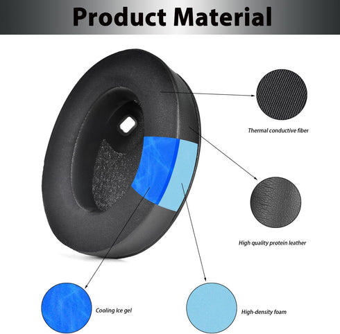 Adhiper Replacement Earpads for Sony WH-1000XM4 (WH1000XM4) Noise Canceling Headphones, Ear Pads Cushions with Soft Cooling Gel,Noise Isolation Me...