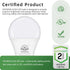 GU24 LED Light Bulb, 9W(60W Equivalent), 5000K Daylight, A19 Shape GU24 LED Bulb, 800 Lumens 2 Prong Light Bulbs, CRI 85+, Non-Dimmable ETL Listed...