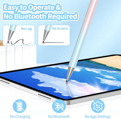 Stylus Pens for Touch Screens(3 Pcs), High Precision 2-in-1 Stylus Pen for iPad Compatible with iPad/iPhone/Tablet/Android/iOS and All Capacitive ...