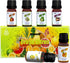 Citrus Fruity Essential Fragrance Oil Set for Slime Candle Soap Making Aromatherapy Diffuser,Passion Friut,Orange,Lemongrass,Lemon,Bergamot,Grapef...