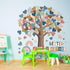 Adduster 108 Sheet Tree Bulletin Board Set - Classroom Tree Bulletin Board Set Heart Cutouts Classroom Bulletin Tree Wall Decor Supplies for Schoo...