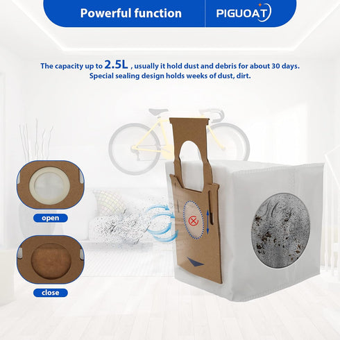 10 Pack T8 Bags Fit for Ecovacs DEEBOT OZMO T8 AIVI T8 Max and T8 Series/N8 Pro Plus/ N8 Pro/N10 Plus Robot Vacuum, Fit for Yeedi Vacuum...